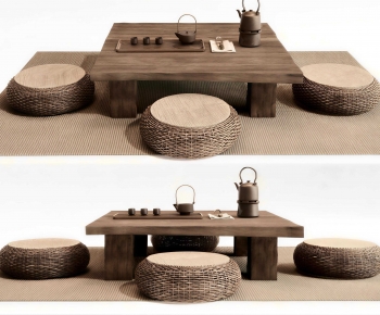 Japanese Style Tea Tables And Chairs-ID:161453014