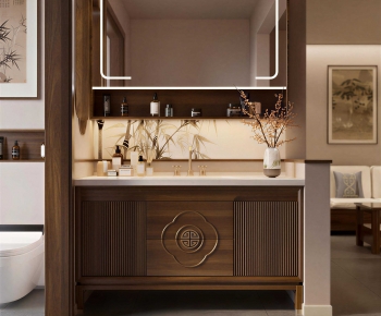 New Chinese Style Bathroom Cabinet-ID:113511173