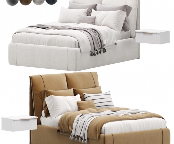 Modern Double Bed-ID:922420984