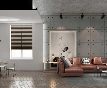 Industrial Style A Living Room-ID:444758895