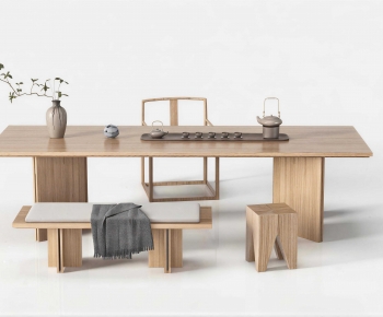 New Chinese Style Tea Tables And Chairs-ID:647013909