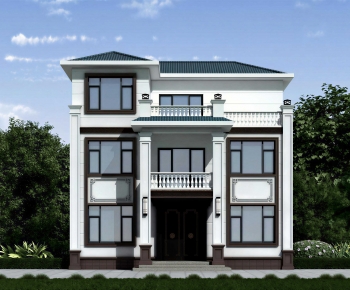 New Chinese Style Detached Villa-ID:542385103