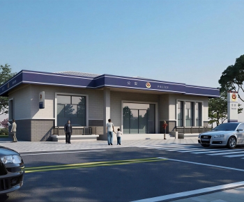 Modern Building Appearance-ID:308667908
