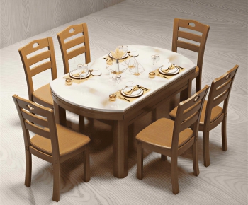 New Chinese Style Dining Table And Chairs-ID:161293981