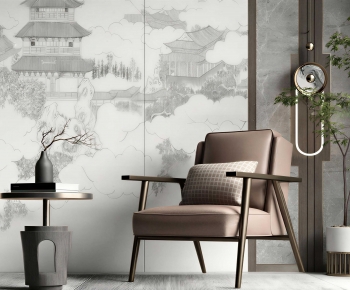 New Chinese Style Lounge Chair-ID:259285939