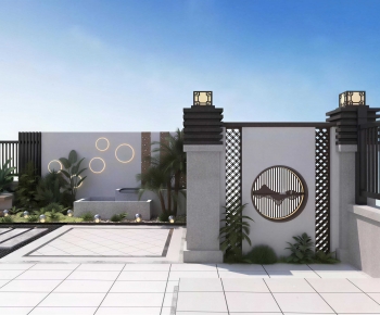 New Chinese Style Courtyard/landscape-ID:702061893