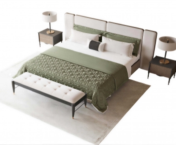 Modern Double Bed-ID:472340661