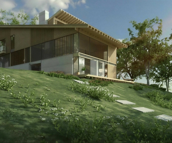 Modern Appearance Of Commercial Building-ID:982438091