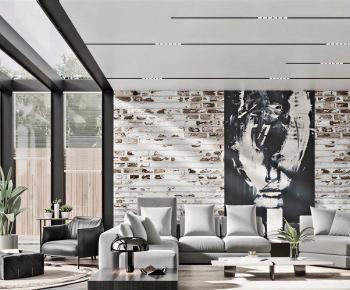 Industrial Style A Living Room-ID:559437992