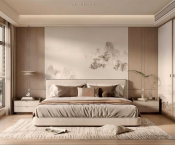 New Chinese Style Bedroom-ID:860466001