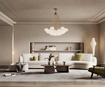 Wabi-sabi Style A Living Room-ID:987181901