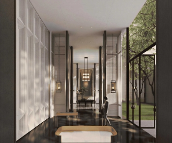 New Chinese Style Real Estate Sales Office-ID:691591989