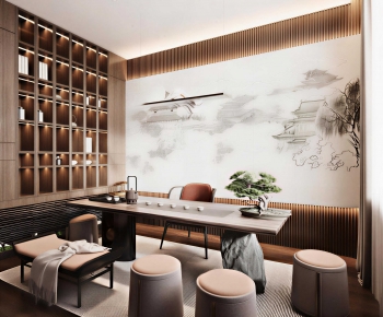 New Chinese Style Tea House-ID:663374903