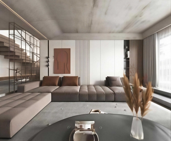 Modern A Living Room-ID:590931896