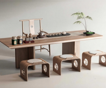 New Chinese Style Dining Table And Chairs-ID:591183905