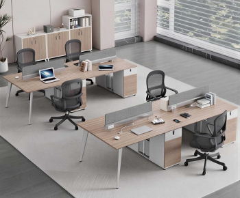 Modern Office Desk And Chair-ID:309402948