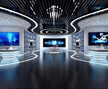 Modern Exhibition Hall-ID:253806116