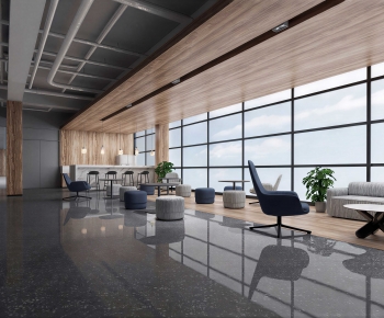 Modern Office Reception Desk-ID:658934122