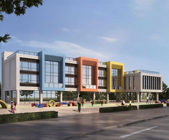 Modern School Building-ID:102551011