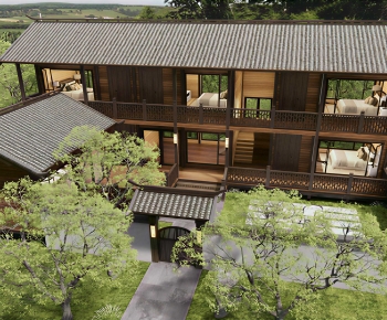 New Chinese Style Courtyard/landscape-ID:900862932