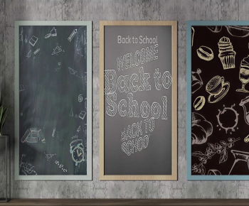 Industrial Style Blackboard/whiteboard-ID:714638951