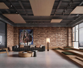 Industrial Style A Living Room-ID:942678931