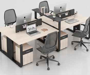 Modern Office Desk And Chair-ID:299626118