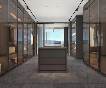Modern Clothes Storage Area-ID:279047012