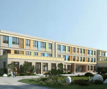 Modern School Building-ID:399029365