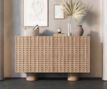 Wabi-sabi Style Entrance Cabinet-ID:582648042