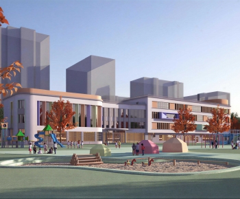 Modern School Building-ID:784894943