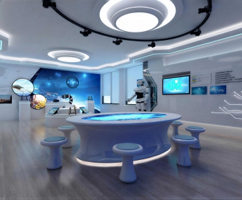Modern Exhibition Hall-ID:992536072