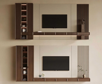 New Chinese Style TV Wall-ID:585308072