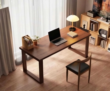 Modern Computer Desk And Chair-ID:386030748