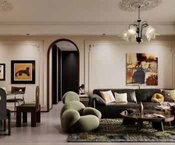 French Style A Living Room-ID:191411029