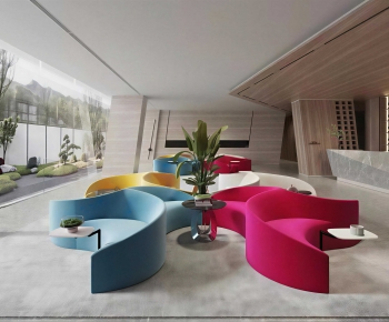 Modern Office Living Room-ID:577661044