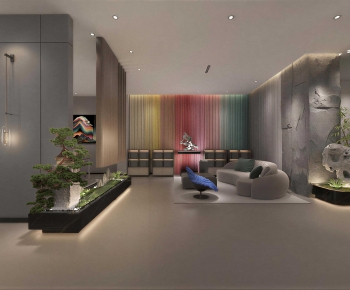 Modern Office Living Room-ID:693447111
