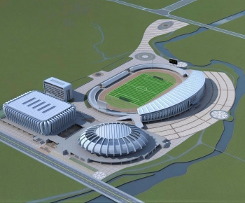 Modern Architectural Bird's-eye View Planning-ID:345509057