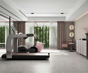 Modern Home Fitness Room-ID:910468107