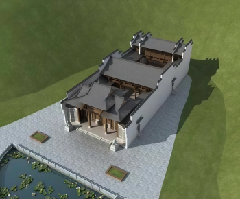 Chinese Style Residential Building-ID:887197028