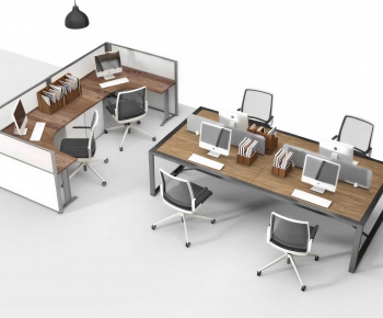 Modern Office Desk And Chair-ID:576513059
