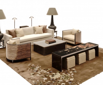 New Chinese Style Sofa Combination-ID:411972053