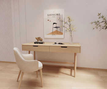 Modern Computer Desk And Chair-ID:281784066
