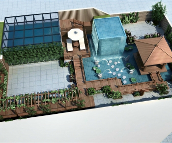New Chinese Style Courtyard/landscape-ID:348997123