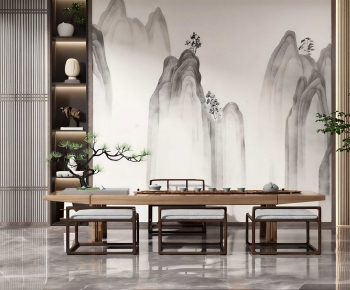 New Chinese Style Tea House-ID:726479055