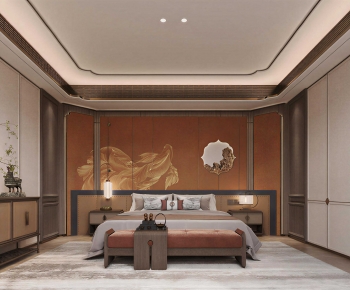 New Chinese Style Bedroom-ID:686024903
