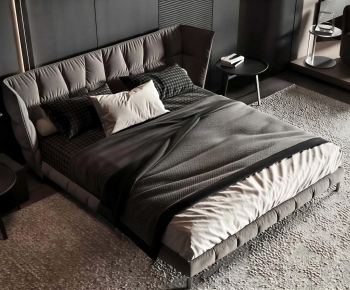 Modern Double Bed-ID:128914125