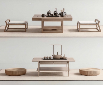 Japanese Style Tea Tables And Chairs-ID:161669022