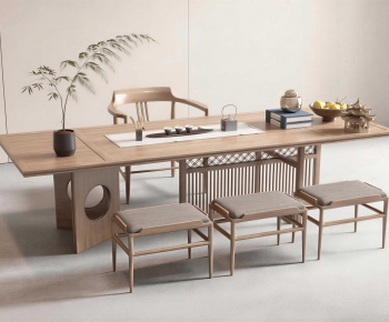 New Chinese Style Tea Tables And Chairs-ID:174474001
