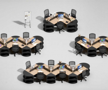 Modern Office Desk And Chair-ID:527497059